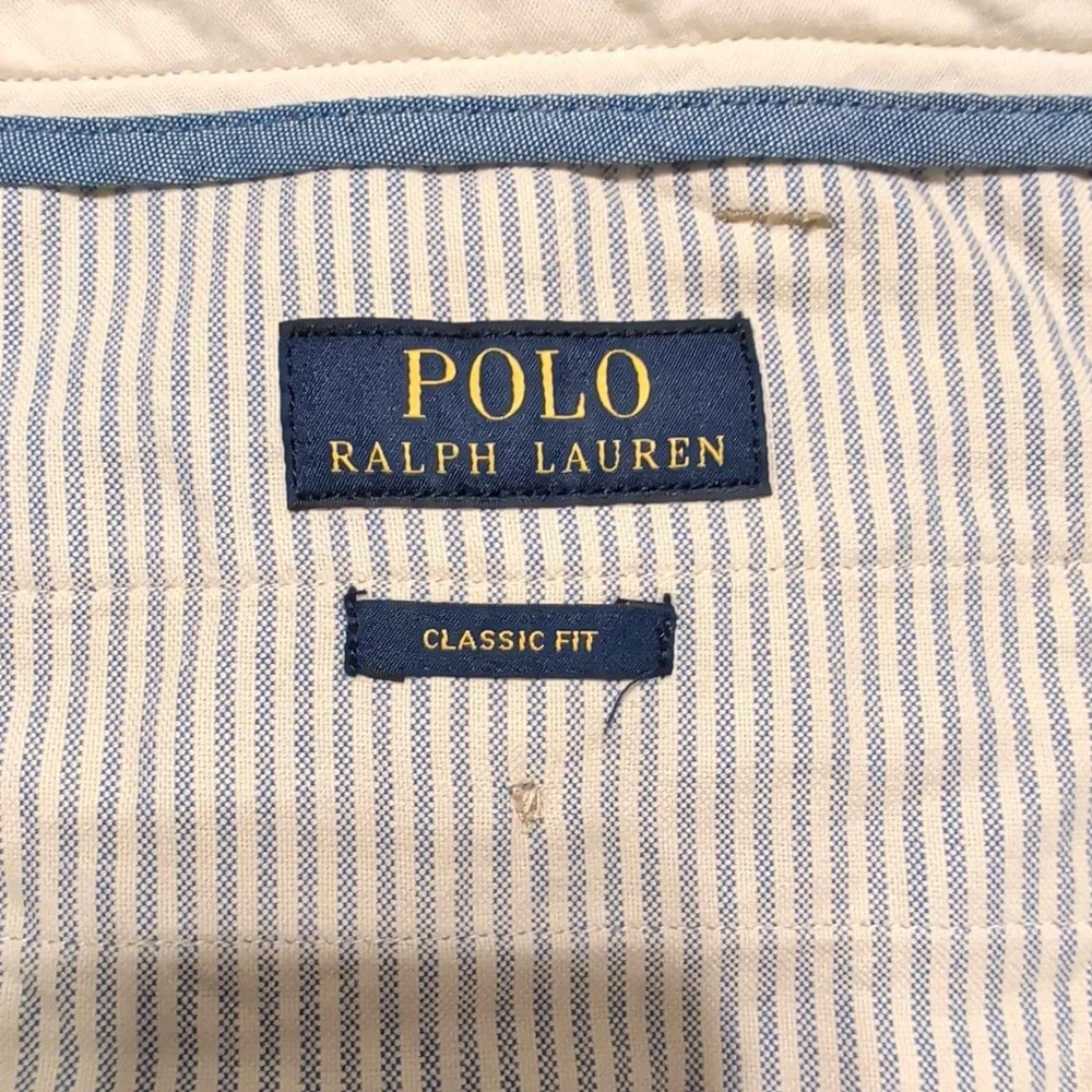 Polo Ralph Lauren Chino Pants‎ Mens 36x34 Tan Khaki Classic Fit Straight Cotton